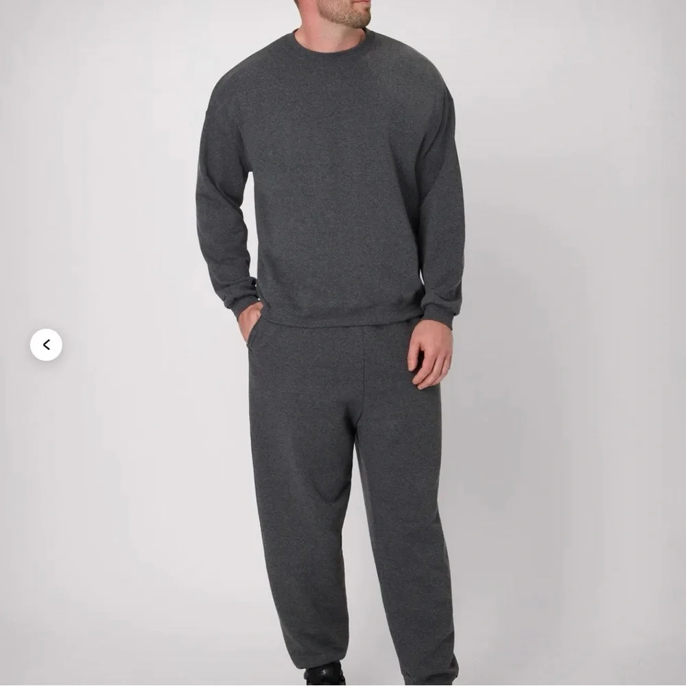 Hanes EcoSmart Unisex Fleece Sweatshirt Charcoal Gray